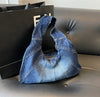 Fashionable denim casual shoulder bag, new trendy and specially designed trendy underarm bag, women's daily shopping bag