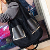 Women's Large Capacity Shoulder Bag Vintage Mesh Face Shoulder Bag Large Handbag