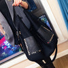 Women's Large Capacity Shoulder Bag Vintage Mesh Face Shoulder Bag Large Handbag