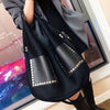 Women's Large Capacity Shoulder Bag Vintage Mesh Face Shoulder Bag Large Handbag