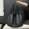 Women's Large Capacity Shoulder Bag Vintage Mesh Face Shoulder Bag Large Handbag