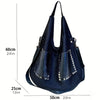 Women's Large Capacity Shoulder Bag Vintage Mesh Face Shoulder Bag Large Handbag