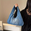 Fashionable denim casual shoulder bag, new trendy and specially designed trendy underarm bag, women's daily shopping bag