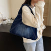 Fashionable denim casual shoulder bag, new trendy and specially designed trendy underarm bag, women's daily shopping bag