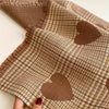 Winter Double-sided Imitation Cashmere Scarf Women Korean Version Versatile Love Plaid Multi-functional Thermal Shawl Dual-use