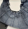 Fashionable denim casual shoulder bag, new trendy and specially designed trendy underarm bag, women's daily shopping bag