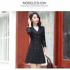 Windbreaker women's Outerwear spring and autumn clothing medium and long casual Korean version outerwear women's lining