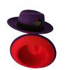 bowler hat Men fedora red bottom fedora for women and men  party hat  men hat for winter elastic band felt hat  jazz church hat