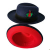 bowler hat Men fedora red bottom fedora for women and men  party hat  men hat for winter elastic band felt hat  jazz church hat