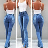 Hot Sale High Waist Flare Jeans For Women Fashion Skinny Lifting Butt Elastic Denim Long Pants S-2XL Global Drop Shipping