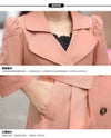 Windbreaker women's Outerwear spring and autumn clothing medium and long casual Korean version outerwear women's lining