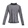 Sexy Mesh Crop Top Shirt Langarm Solide Farbe See Through Pullover Slim Fit T-Shirt Transparent Bluse Party Club Streetwear