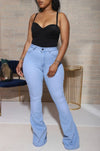 Fall 2020 New High Waist Flare Jeans For Women Casual Skinny Lifting Hips Denim Long Pants Fashion Stretch Jeans S-3XL