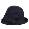 Brand New Wool Skipper Flat Top Hat For Women Felt Wide Brim Fedora Hat Laday Prok Pie Chapeu De Feltro Bowler Gambler