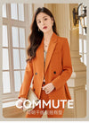 Coat Women's Orange Korean Fashion Spring and Autumn Suit Coat