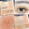 DIKALU 9 Color Eyeshadow Tray Daily Makeup Shimmer Matte Lasting Nightclub Eyeshadow Pearl Fine Shimmer Earth Color