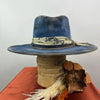 Ethnic style hats with worn out woven straps, pure wool felt hats, outdoor fashionable wool hats