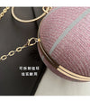 NEW Luxury Diamond Basketball Clutch Bags for Women Football Shape Wedding Party Purse and Handbag Gold Silver Evening Bag