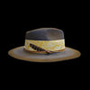 Ethnic style hats with worn out woven straps, pure wool felt hats, outdoor fashionable wool hats