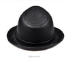 New 2023 Man High Quality Genuine Leather Formal Hat Jazz Gentleman Cow Skin Short Brim Black/Brown Top Hat Male Shows Perform