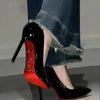 New Pointed Toe High Heels Women 2024 New Sole Pumps Red Bottom High Heels Plus Size Women Wedding Shoes Bride Platform Heels