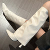 Ladies Modern Knee High Heels Boots Autumn Spring Fashion Slip On Female Pumps Footwear New Shoes 2023 Long Women Western Boots