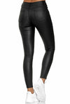 New Women PU Leather Pants Black Sexy Stretch Bodycon Trousers Women High Waist Long Casual Pencil Pants Plus Size XS-4XL