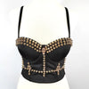 Women Tank Tops Sexy Sequined Diamond Bra Woman Clothes Push Up Bustier Club y2k Crop Top Party Ladies Corset Blusas Ropa Mujer