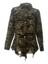 Shirt Coats Women Full Sleeve Tops Jackets Camouflage Casual Coat Turn Down Collar Single Breasted Y2k Streetwear Hole Jacket
