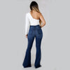 2023 Spring New High Waist Ripped Flared Jeans For Women Fashion Stretch Slim Denim Pants Casual Female Clothing S-3XL Drop Ship