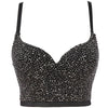 Women Tank Tops Sexy Sequined Diamond Bra Woman Clothes Push Up Bustier Club y2k Crop Top Party Ladies Corset Blusas Ropa Mujer