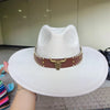 Ethnic style suede fedora hat retro fashion large brim hat men women hat top hat flat soft hat wholesale sombrero hombre шляп