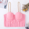 Women Tank Tops Sexy Sequined Diamond Bra Woman Clothes Push Up Bustier Club y2k Crop Top Party Ladies Corset Blusas Ropa Mujer