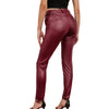 New Women PU Leather Pants Black Sexy Stretch Bodycon Trousers Women High Waist Long Casual Pencil Pants Plus Size XS-4XL