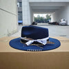 Ethnic style hats with worn out woven straps, pure wool felt hats, outdoor fashionable wool hats