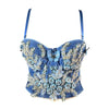 Women Tank Tops Sexy Sequined Diamond Bra Woman Clothes Push Up Bustier Club y2k Crop Top Party Ladies Corset Blusas Ropa Mujer