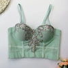 Women Tank Tops Sexy Sequined Diamond Bra Woman Clothes Push Up Bustier Club y2k Crop Top Party Ladies Corset Blusas Ropa Mujer