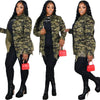 Shirt Coats Women Full Sleeve Tops Jackets Camouflage Casual Coat Turn Down Collar Single Breasted Y2k Streetwear Hole Jacket