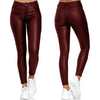 New Women PU Leather Pants Black Sexy Stretch Bodycon Trousers Women High Waist Long Casual Pencil Pants Plus Size XS-4XL