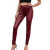 New Women PU Leather Pants Black Sexy Stretch Bodycon Trousers Women High Waist Long Casual Pencil Pants Plus Size XS-4XL