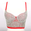 Women Tank Tops Sexy Sequined Diamond Bra Woman Clothes Push Up Bustier Club y2k Crop Top Party Ladies Corset Blusas Ropa Mujer