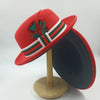 bowler hat Men fedora red bottom fedora for women and men  party hat  men hat for winter elastic band felt hat  jazz church hat