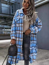 Women Autumn Jacket Fashion Long Plaid Shirt Coats Winter Cardigan Flannel Shirt Jacket Loose Oversized Checkered Shirt Chaqueta