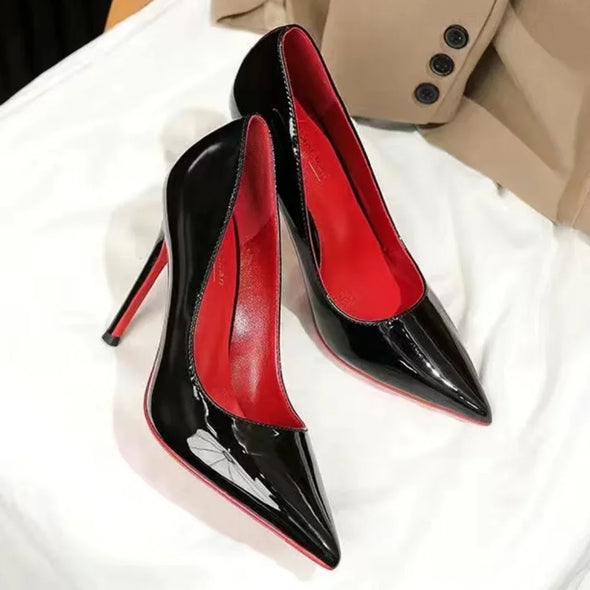 New Pointed Toe High Heels Women 2024 New Sole Pumps Red Bottom High Heels Plus Size Women Wedding Shoes Bride Platform Heels