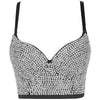 Women Tank Tops Sexy Sequined Diamond Bra Woman Clothes Push Up Bustier Club y2k Crop Top Party Ladies Corset Blusas Ropa Mujer