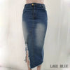 Denim Skirt for women Summer New Fashion Mid Calf Casual Large Size 5XL Loose Wild Bag Hip Women High Waist Slim Hip