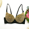 Women Tank Tops Sexy Sequined Diamond Bra Woman Clothes Push Up Bustier Club y2k Crop Top Party Ladies Corset Blusas Ropa Mujer
