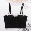 Women Tank Tops Sexy Sequined Diamond Bra Woman Clothes Push Up Bustier Club y2k Crop Top Party Ladies Corset Blusas Ropa Mujer