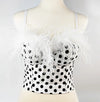 Women Tank Tops Sexy Sequined Diamond Bra Woman Clothes Push Up Bustier Club y2k Crop Top Party Ladies Corset Blusas Ropa Mujer