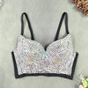 Women Tank Tops Sexy Sequined Diamond Bra Woman Clothes Push Up Bustier Club y2k Crop Top Party Ladies Corset Blusas Ropa Mujer